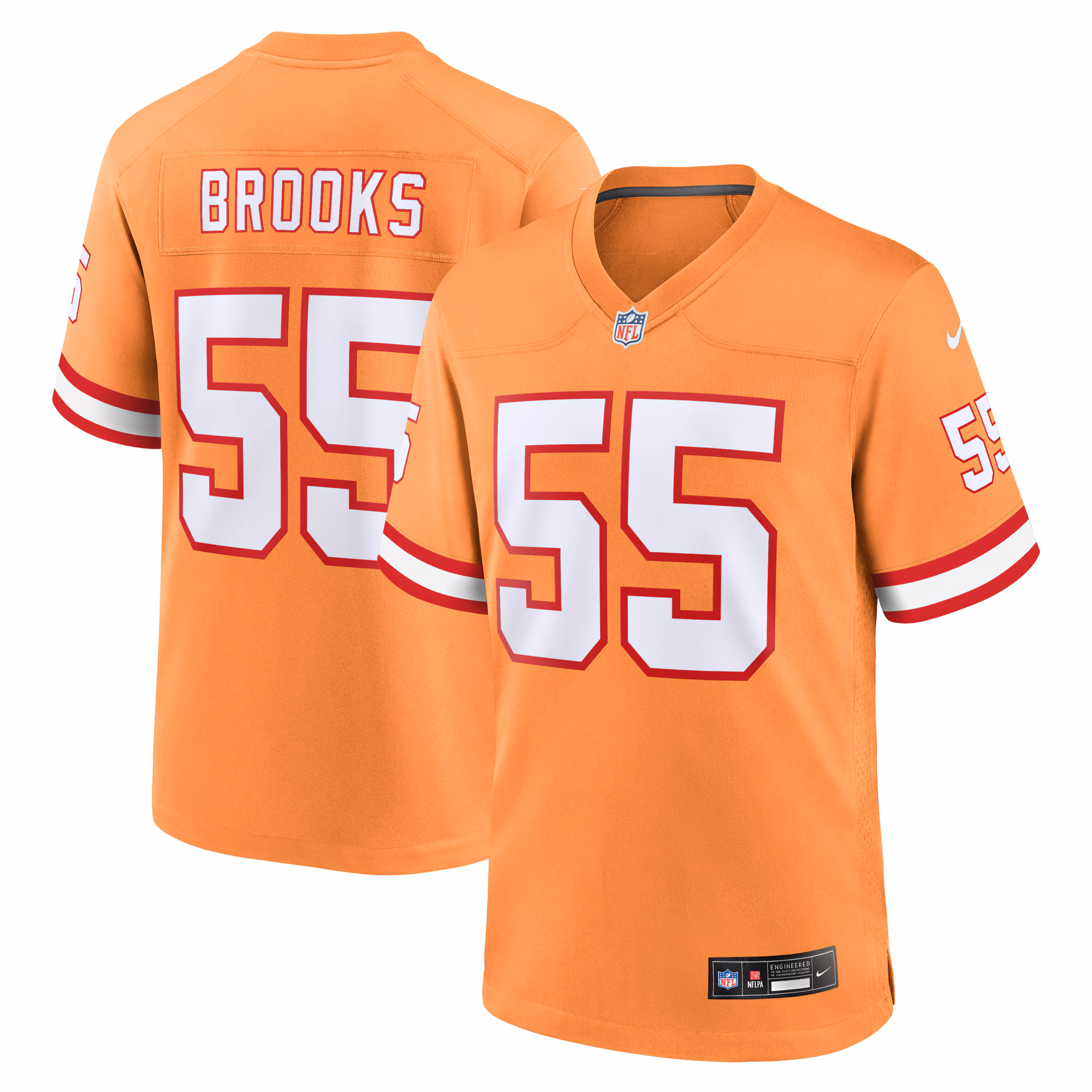 Derrick Brooks Tampa Bay Buccaneers Throwback Game Jersey - Orange