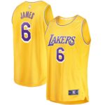 LeBron James Los Angeles Lakers  2021/22 Fast Break Replica Jersey - Icon Edition - Gold