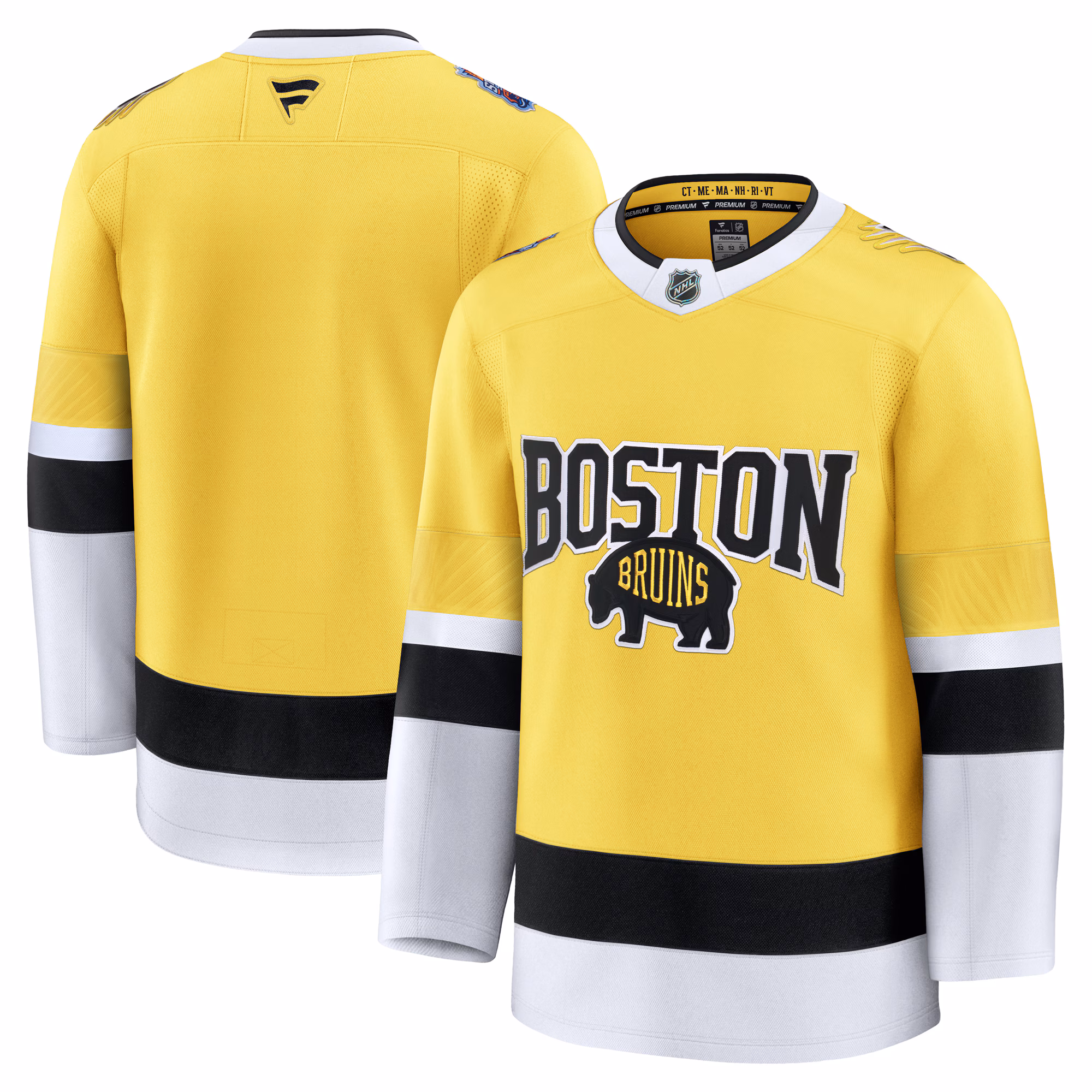 Boston Bruins  Fanatics Gold 2026 NHL Stadium Series Premium Jersey
