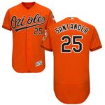 Baltimore Orioles #25 Anthony Santander Orange Flexbase Collection Stitched Jersey