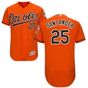 Baltimore Orioles #25 Anthony Santander Orange Flexbase Collection Stitched Jersey