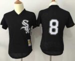 Mitchell And Ness 1993 Chicago White sox #8 Bo Jackson Black Throwback Stitched Jersey