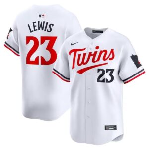 Men's Minnesota Twins #23 Royce Lewis  White Home Limited Player Jersey