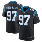 Yetur Gross-Matos Carolina Panthers  Team Game Jersey - Black