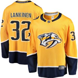 Kevin Lankinen Nashville Predators Home Breakaway Player Jersey - Gold