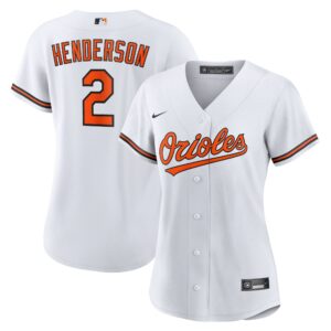 Women's Baltimore Orioles Gunnar Henderson #2 White Replica Player Jersey