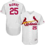 St. Louis Cardinals #25 Mark McGwire White Flexbase Collection Stitched Jersey