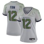 12s Seattle Seahawks #12 Women's 2025 Rivalries Collection Game Jersey - Wolf Gray