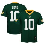 Love Green Bay Packers Youth Replica Player Jersey - Green