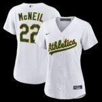 Women's Athletics Jeff McNeil #22 White Home Replica Jersey
