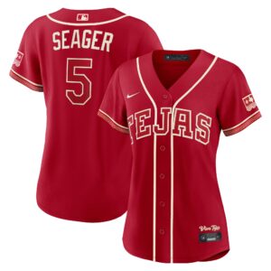 Women's Texas Rangers Corey Seager #5 Red 2026 City Connect Stadium Jersey