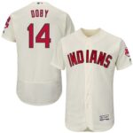 Cleveland Indians #14 Larry Doby Cream Flexbase Collection Stitched Jersey
