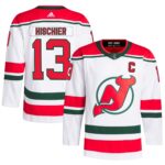 Nico Hischier New Jersey Devils  2022/23 Heritage Primegreen Authentic Pro Jersey - White