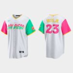 Men's San Diego Padres Fernando #23 Tatis Jr. 2022 City Connect Cool Base Jersey - White