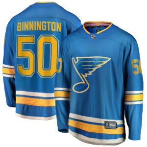 Binnington St.Louis Blues 2018/19 Alternate Premier Breakaway Player Jersey - Blue