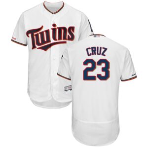 Minnesota Twins #23 Nelson Cruz White Flexbase Collection Stitched Jersey