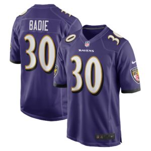 Tyler Badie Baltimore Ravens  Player Game Jersey - Purple