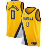 Unisex Indiana Pacers Tyrese Haliburton  Gold Swingman Jersey - Statement Edition