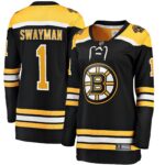 Jeremy Swayman Boston Bruins Women's 2017/18 Home Breakaway Jersey - Black