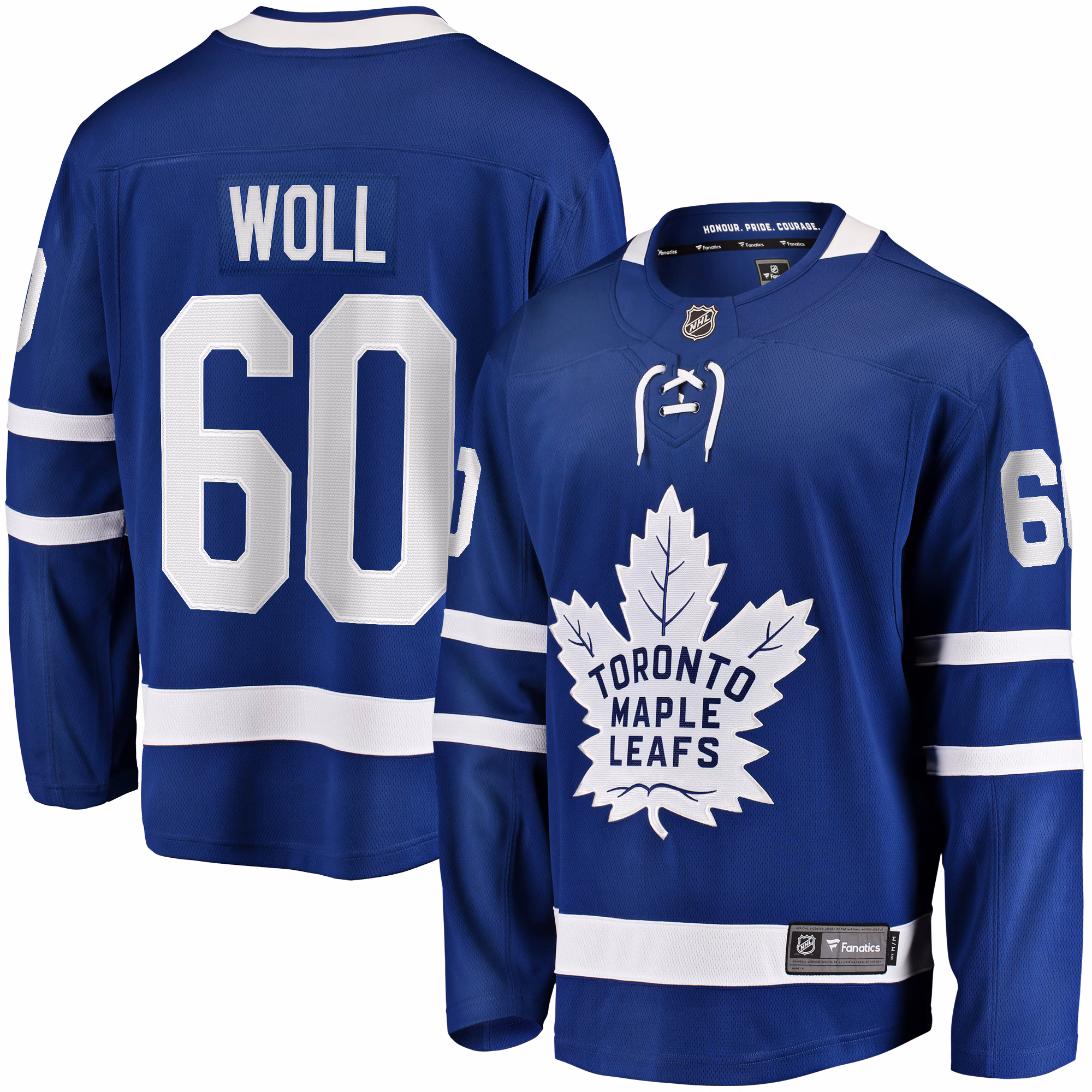 Toronto Maple Leafs Joseph Woll #60 Fanatics Blue Home Premier Breakaway Player Jersey