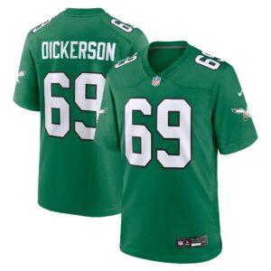 Landon Dickerson #69 Philadelphia Eagles Alternate Game Jersey - Kelly Green