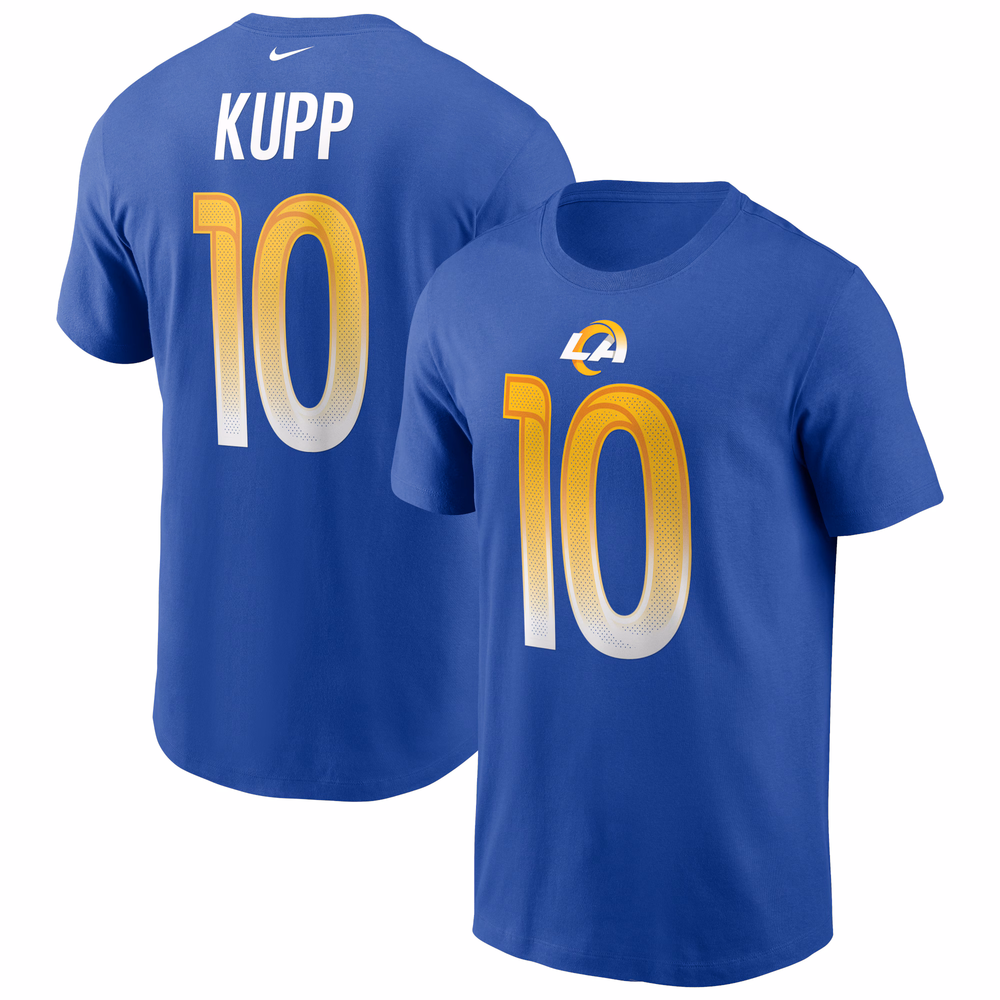 Men's Cooper Kupp Royal Los Angeles Rams Name & Number T-Shirt