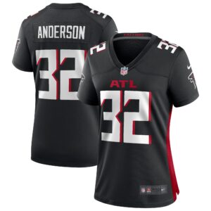 Jamal Anderson Atlanta Falcons Women's Game Retired Player Jersey - Black