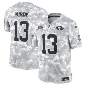 Brock Purdy #13 San Francisco 49ers 2024 Salute to Service Limited Jersey - Arctic Camo