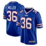 Herb Miller Buffalo Bills  Game Jersey -  Royal