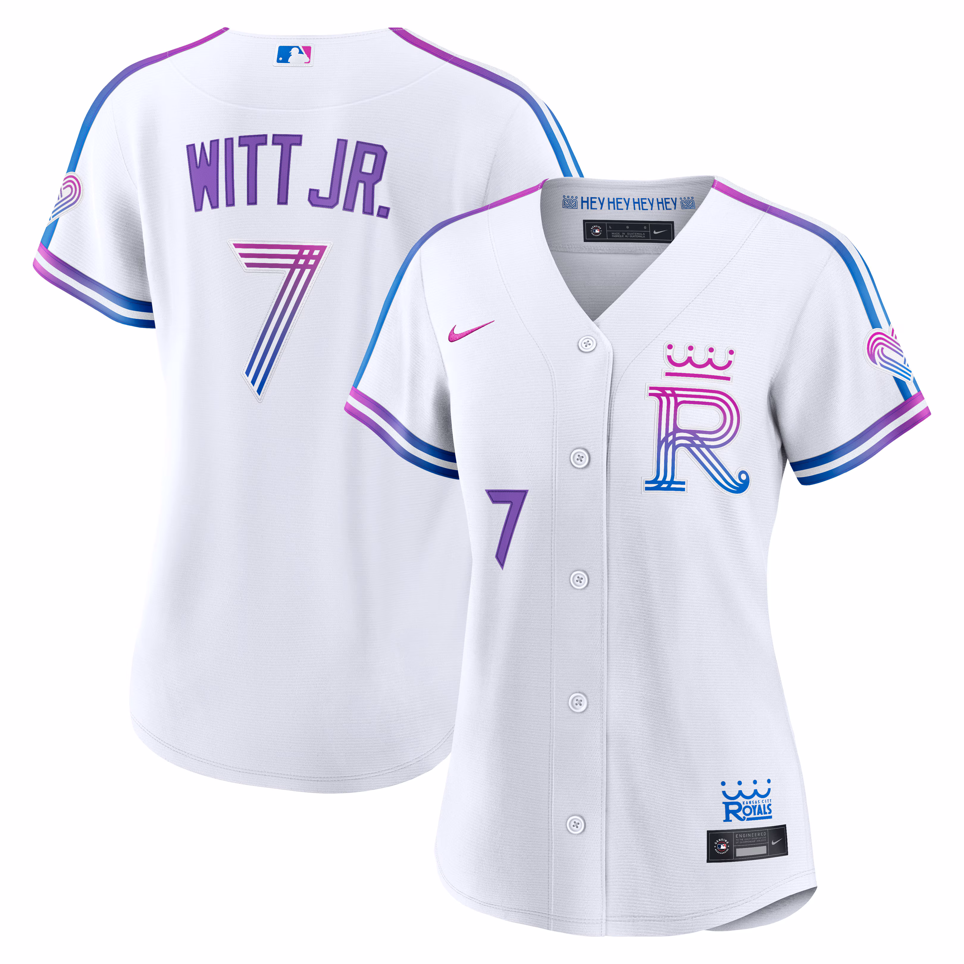 Women's Kansas City Royals Bobby Witt Jr. #7 White 2026 City Connect Stadium Jersey