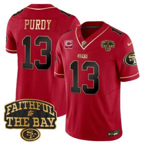 Brock Purdy # 13 San Francisco 49ers Faithful To The Bay Patch Vapor Limited Jersey V8 - All Stitched