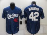 Men's  Los Angeles Dodgers #42 Jackie Robinson Blue Stitched Cool Base Jersey