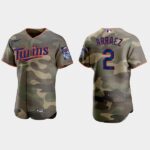 Luis Arraez Minnesota Twins 2021 National Armed Forces Day Jersey - Camo
