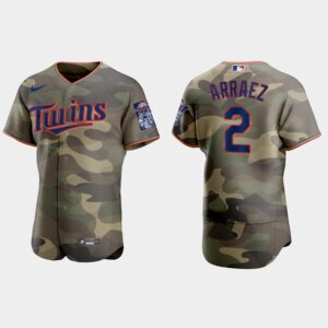 Luis Arraez Minnesota Twins 2021 National Armed Forces Day Jersey - Camo