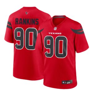 Sheldon Rankins #90 Houston Texans Alternate Game Jersey - Red