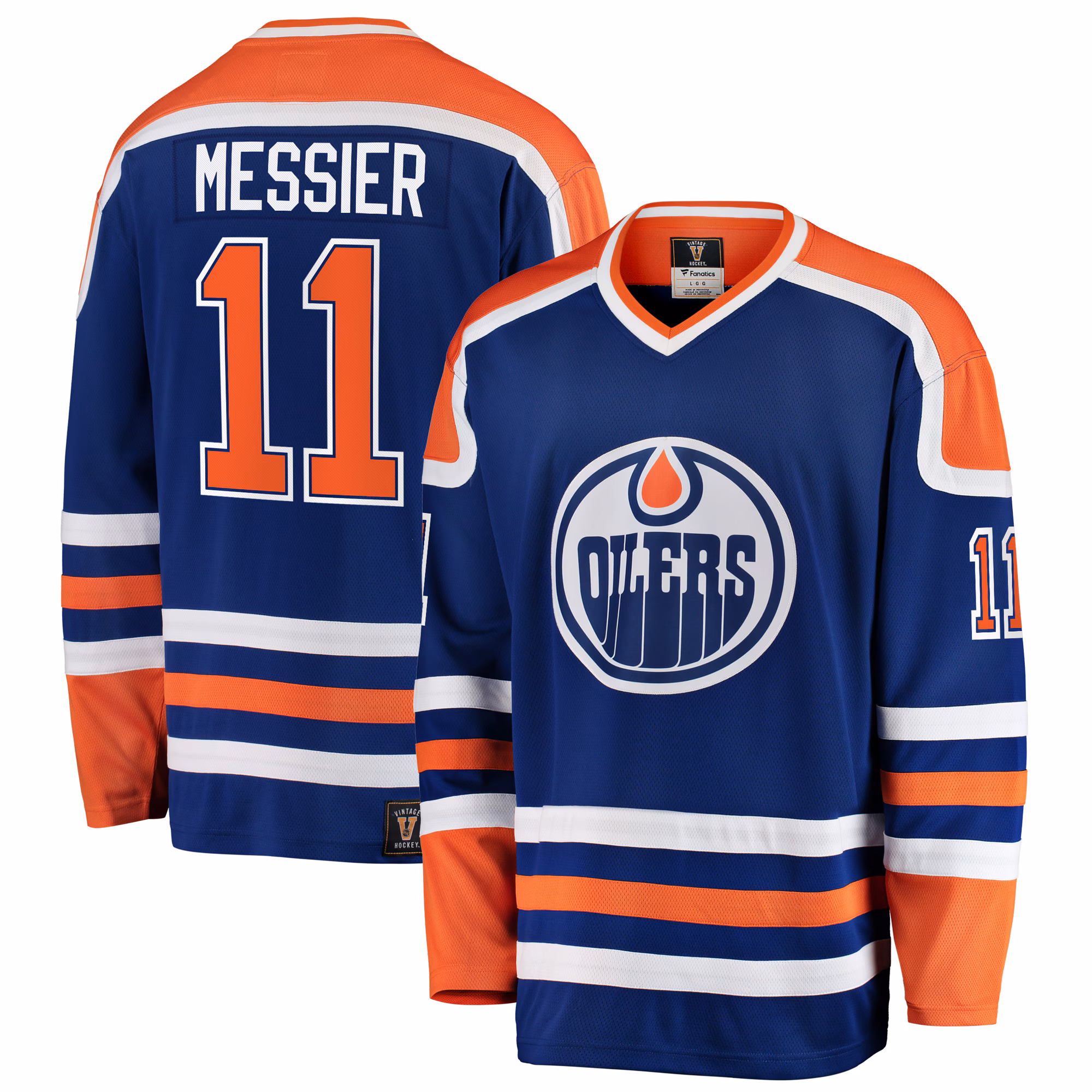 Edmonton Oilers Mark Messier #11 Fanatics Blue Premier Breakaway Retired Player Jersey