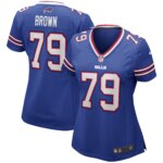 Ruben Brown Buffalo Bills Women's Game Retired Player Jersey - Royal