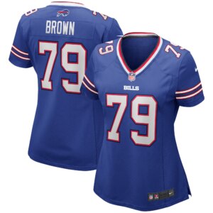 Ruben Brown Buffalo Bills Women's Game Retired Player Jersey - Royal