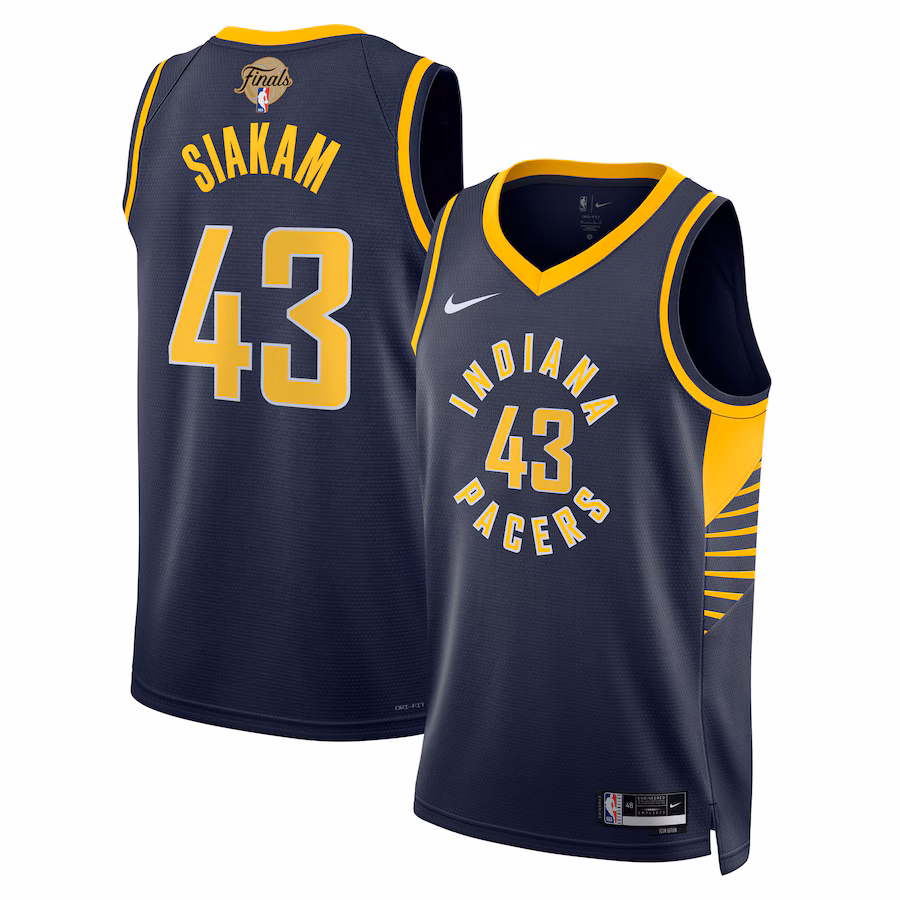 Unisex Indiana Pacers Pascal Siakam  Navy 2025 Finals Swingman Jersey - Icon Edition