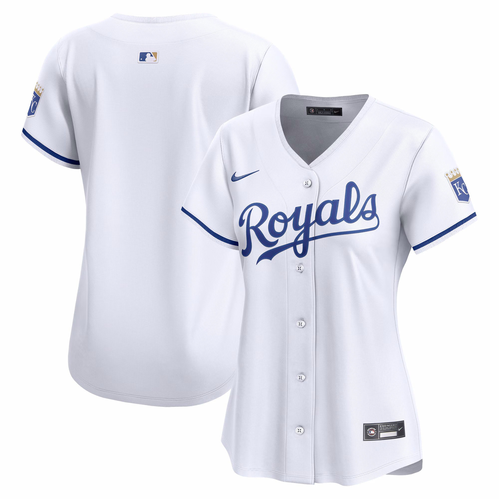 Women's Kansas City Royals White Home Limited Jersey