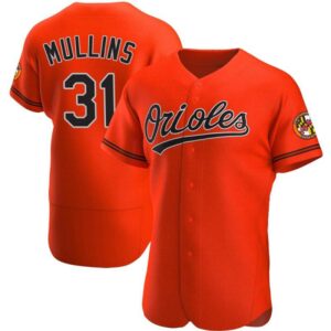 Men's Baltimore Orioles #31 Cedric Mullins Orange Alternate Jersey