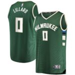 Damian Lillard Milwaukee Bucks  Men's Fast Break Player Jersey - Icon Edition - Hunter Green