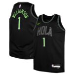 Youth New Orleans Pelicans Zion Williamson  Black 2023/24 Swingman Replica Jersey - City Edition