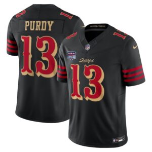 Brock Purdy #13 San Francisco 49ers 250th Patch 2025 Rivalries Collection Limited Jersey - Black
