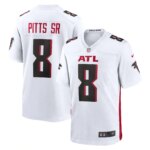 Atlanta Falcons Kyle Pitts Sr. #8 White White Game Jersey