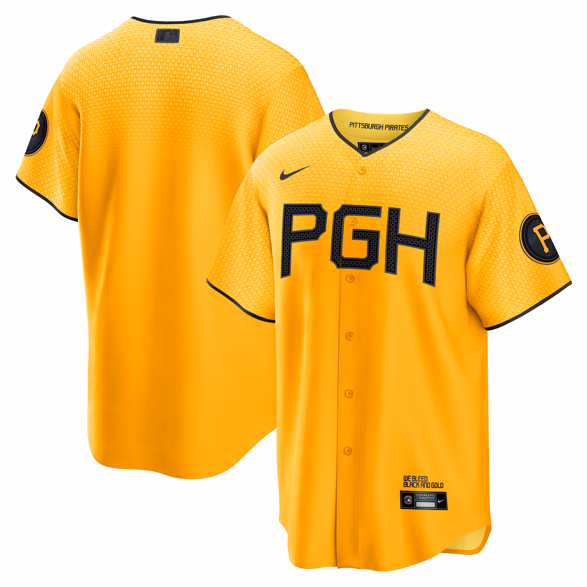 Pittsburgh Pirates Gold City Connect Replica Jersey