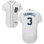 Detroit Tigers #3 Alan Trammell White Flexbase Collection Stitched Jersey
