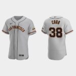 Men's San Francisco Giants #38 Alex Cobb Gray Road Flex Base Jersey