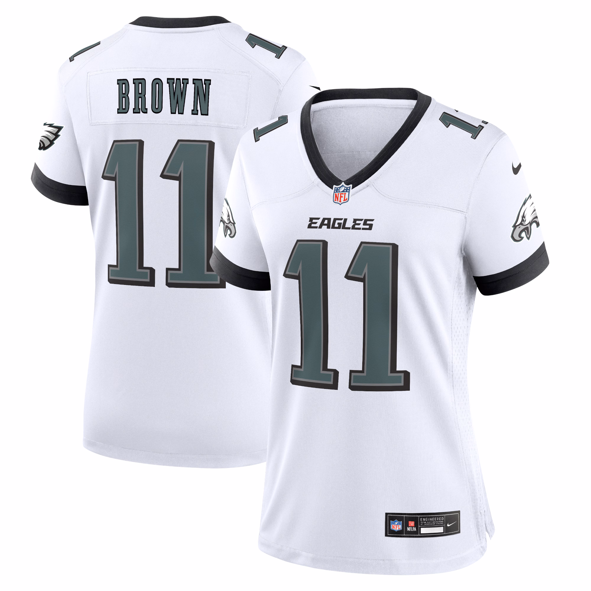 A.J. Brown Philadelphia Eagles #11 Game Jersey - White