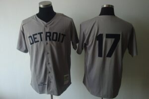 Mitchell And Ness 1968 Detroit Tigers #17 Denny McLain Grey Stitched Jersey